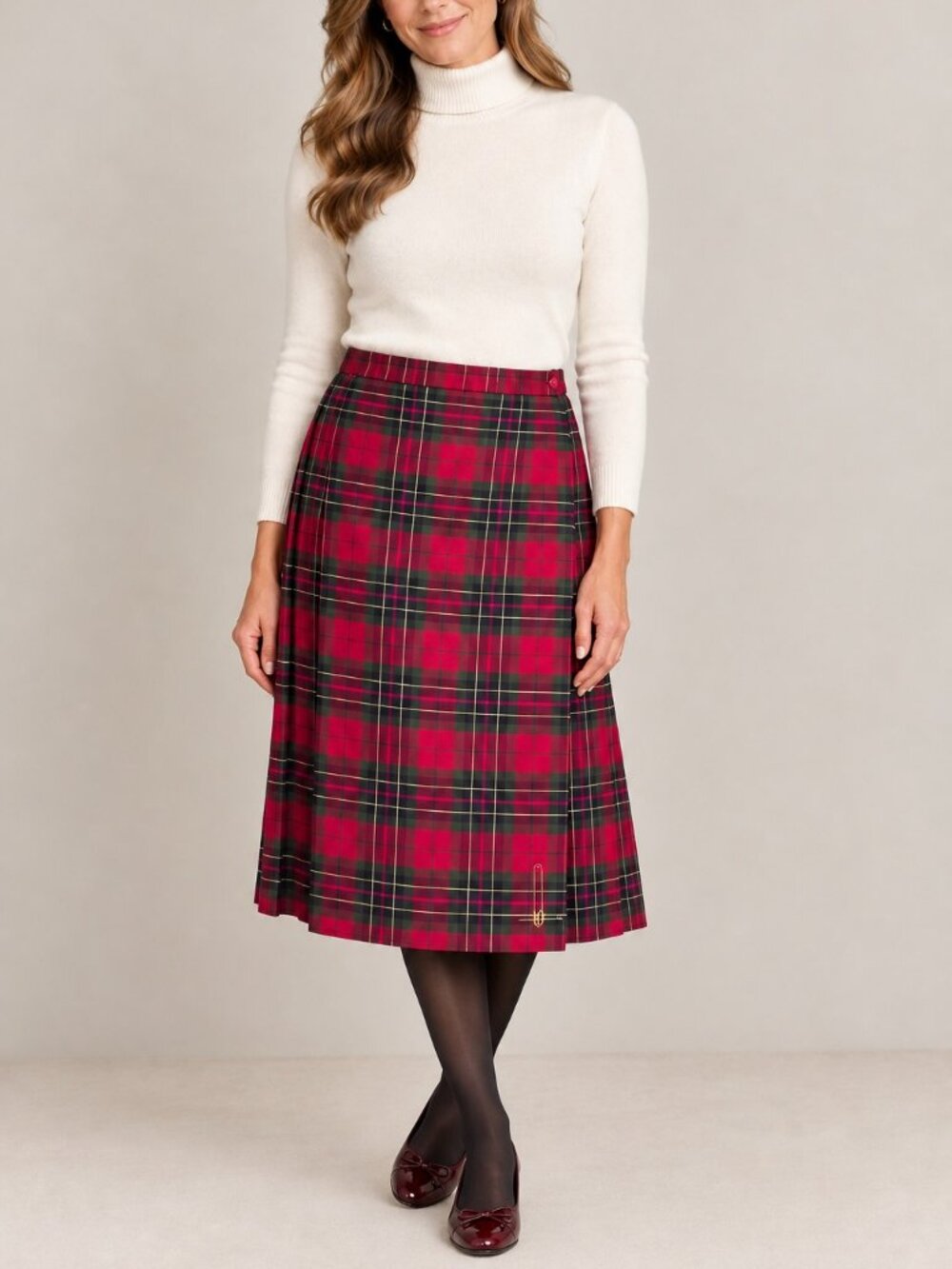 Vintage D'Allaird's Kilt in Rich Autumn Colours Academic 70s/80s with pin